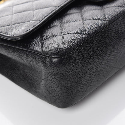 Chanel Caviar Quilted Medium Double Flap Black 15 of 19