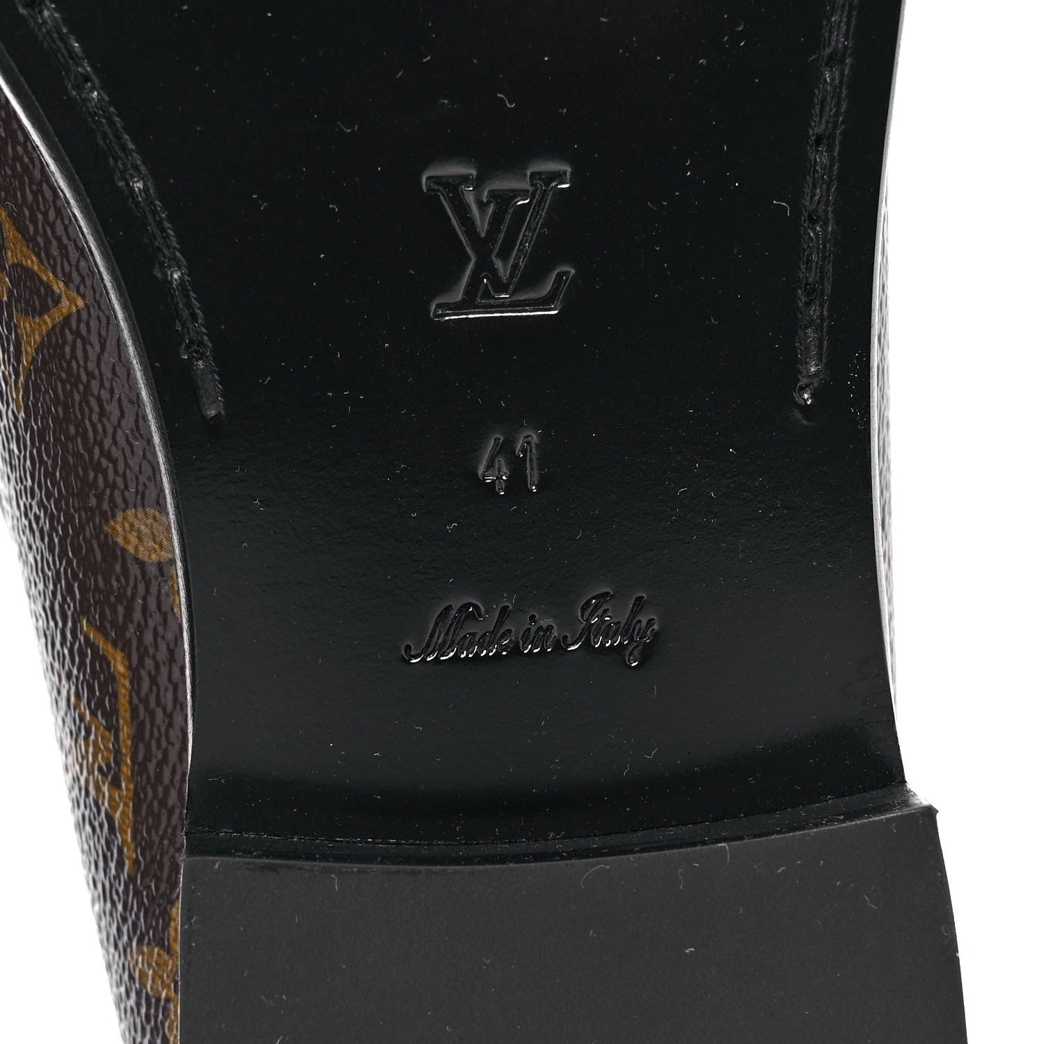 Louis Vuitton Monogram Chess Flat Loafer 41 6 of 9