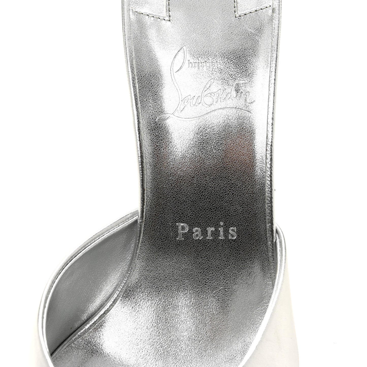 Metallic Nappa Me Dolly 120 Sandals 40 Silver