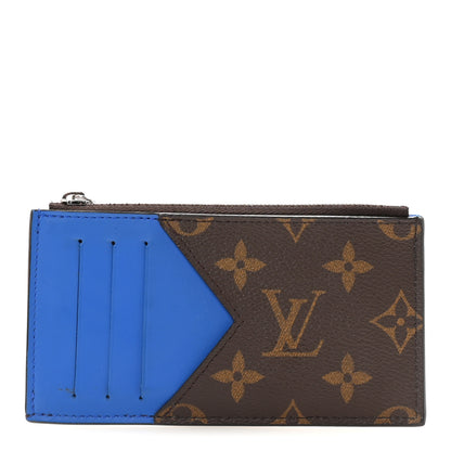 Louis Vuitton Monogram Calfskin Coin Card Holder Indigo Blue 1 of 6