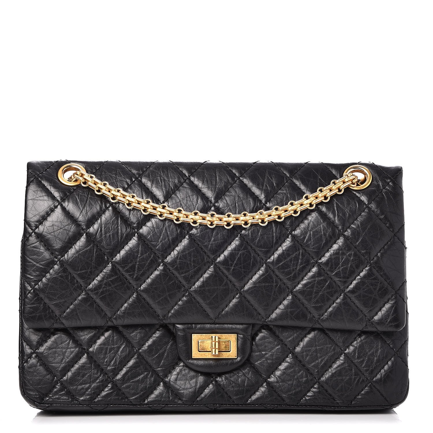 Chanel Aged Calfskin Quilted 2.55 Reissue 226 Flap Black 1 of 10