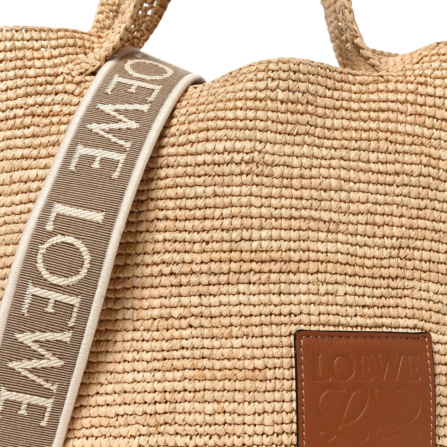 Loewe Raffia Mini Slit Tote Bag Natural Tan 1876566 – FASHIONPHILE