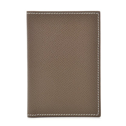 Hermes Epsom MC2 Euclide Card Holder Case Etoupe 1 of 6