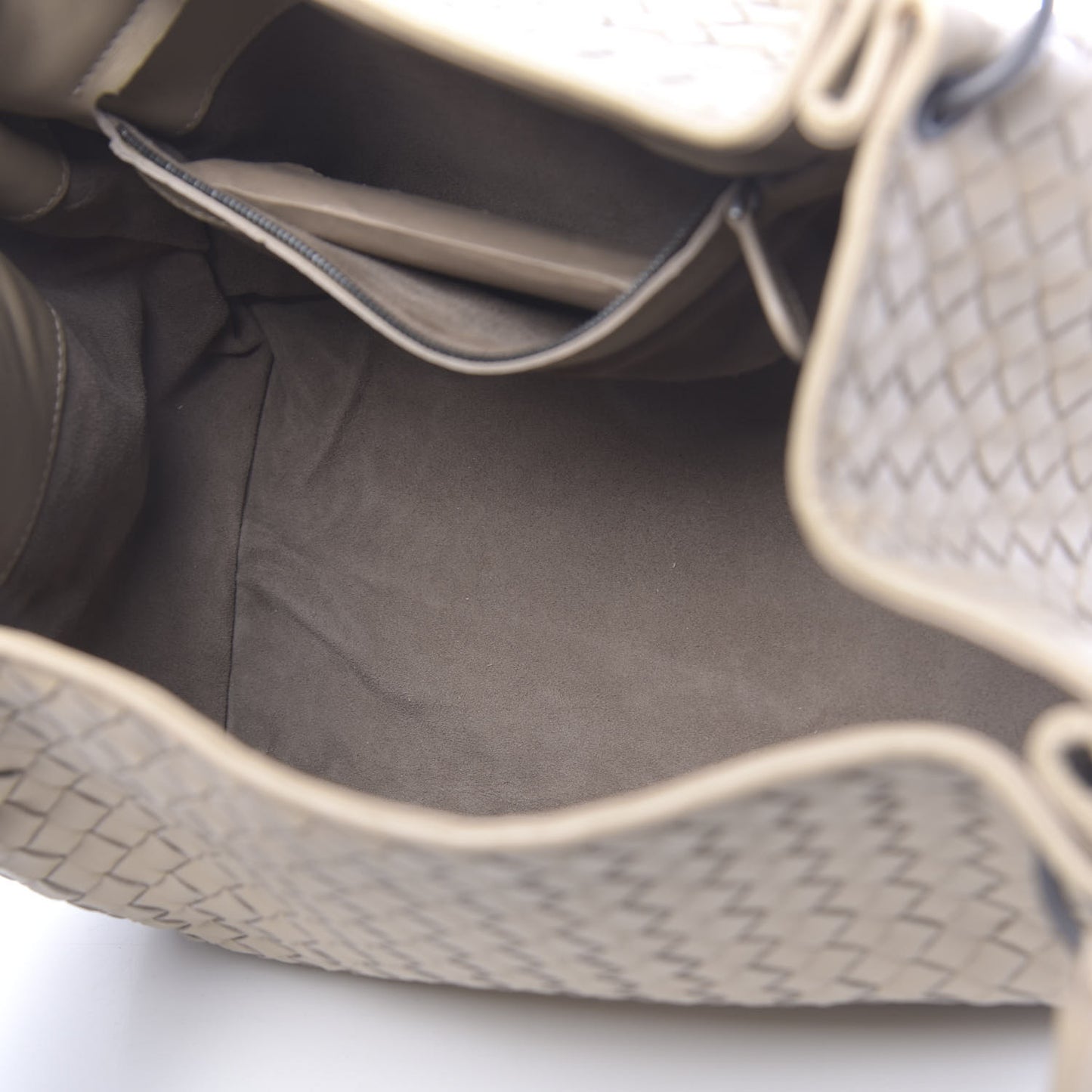 Nappa Intrecciato Medium Parachute Bag Mink