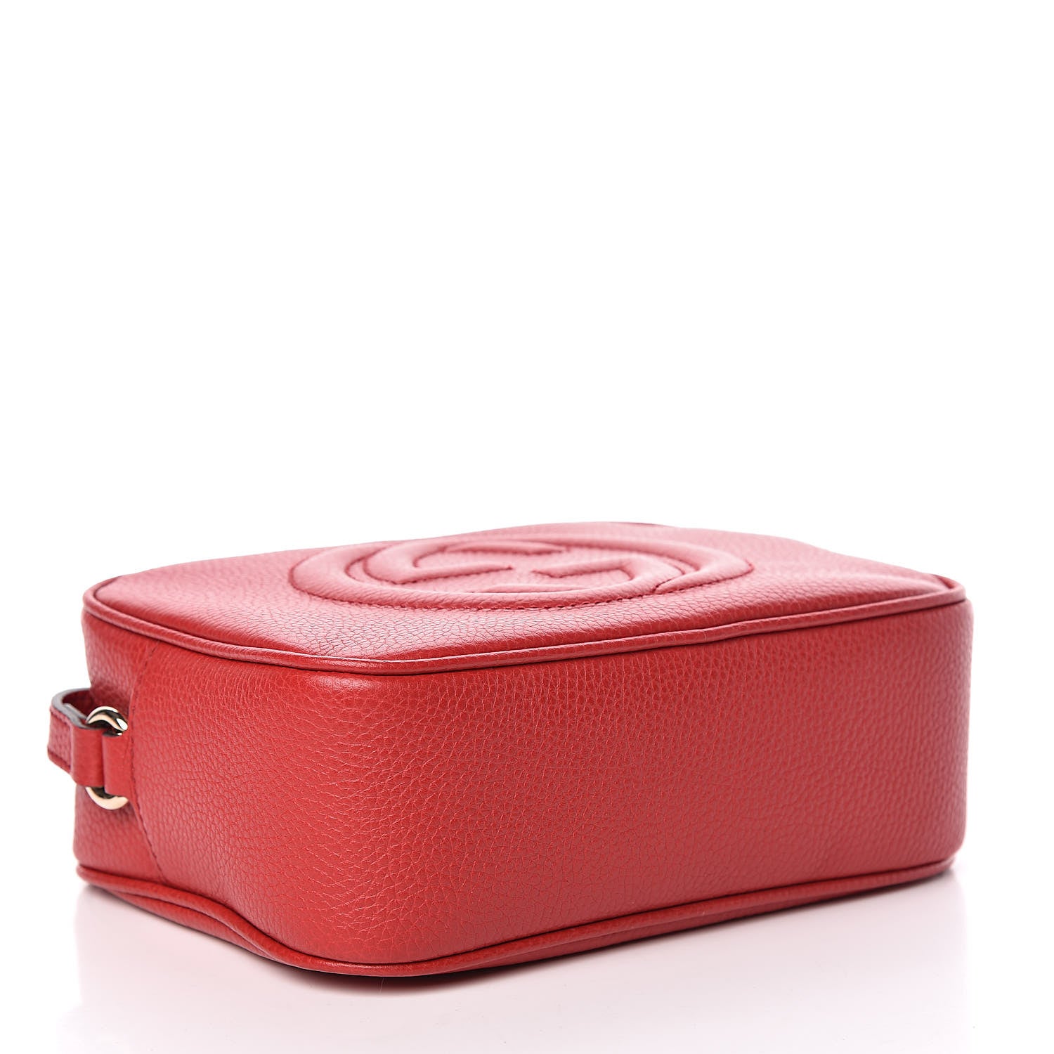 Gucci Pebbled Calfskin Small Soho Disco Bag Tabasco Red 4 of 10
