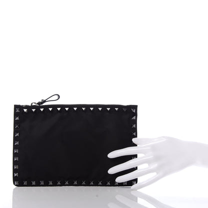 Valentino Garavani Nylon Rockstud Zip Pouch Black 2 of 6