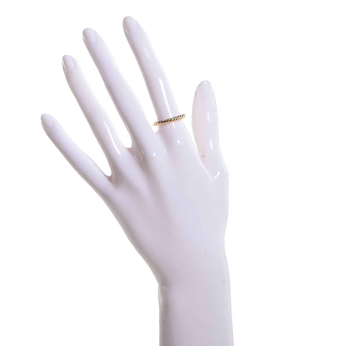 18K Yellow Gold 2.5mm Cable Band Ring 6.5