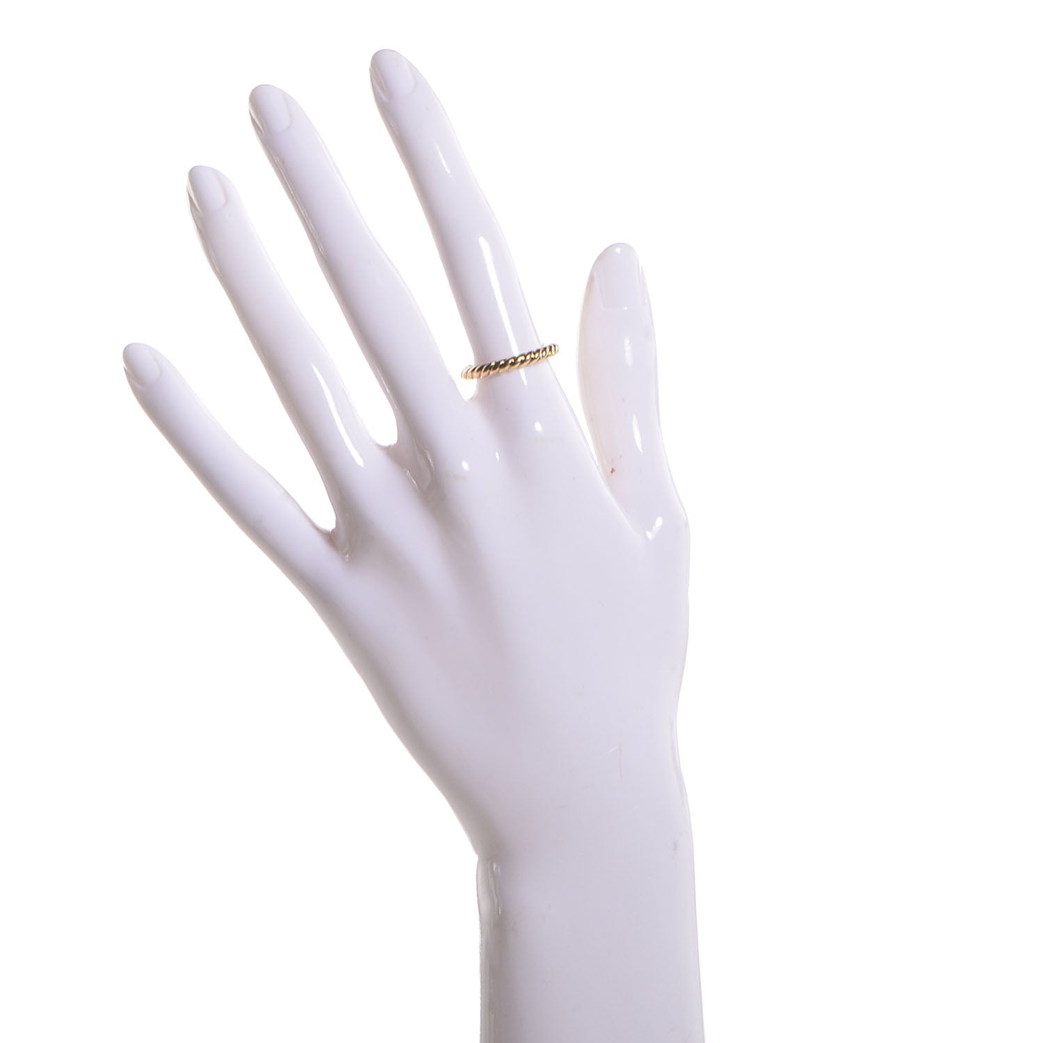David Yurman 18K Yellow Gold 2.5mm Cable Band Ring 6.5 2 of 6