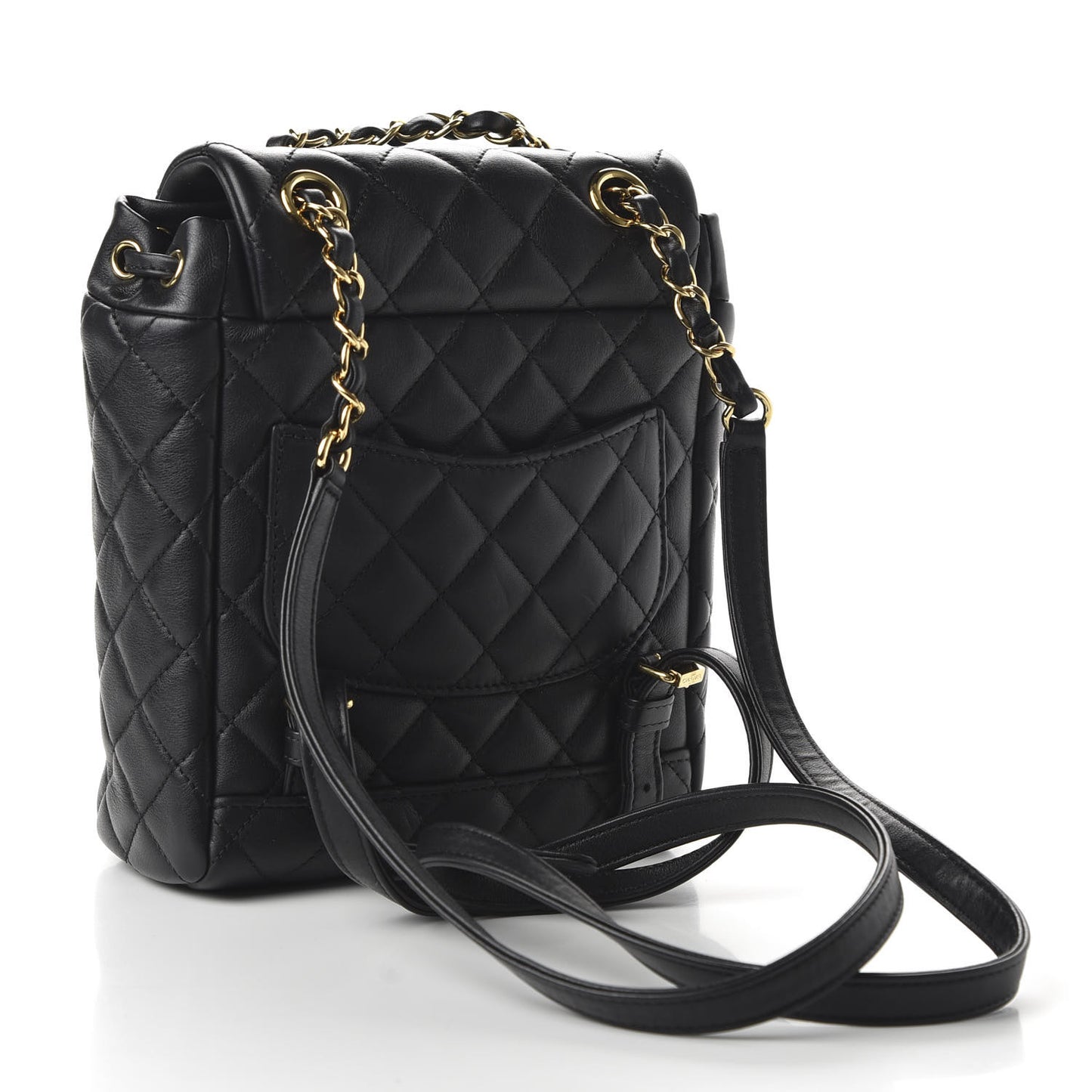 Calfskin Quilted Mini Urban Spirit Backpack Black
