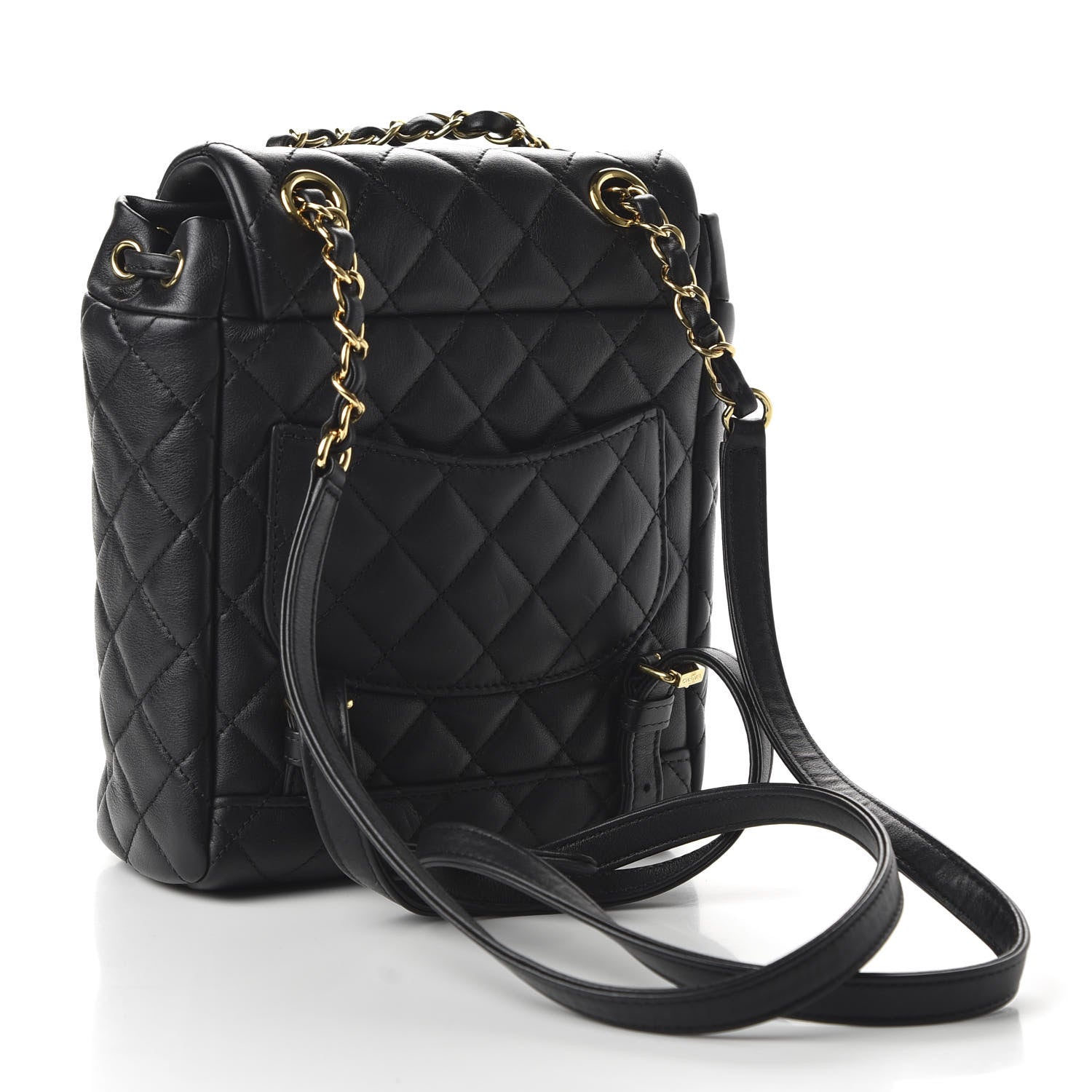Chanel Calfskin Quilted Mini Urban Spirit Backpack Black 2 of 9