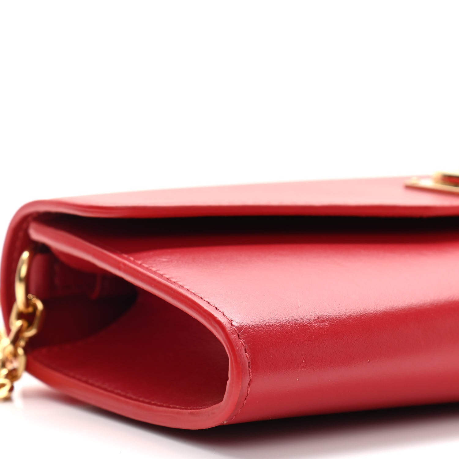 Celine Calfskin C Wallet On Chain Bag Red 8 of 9