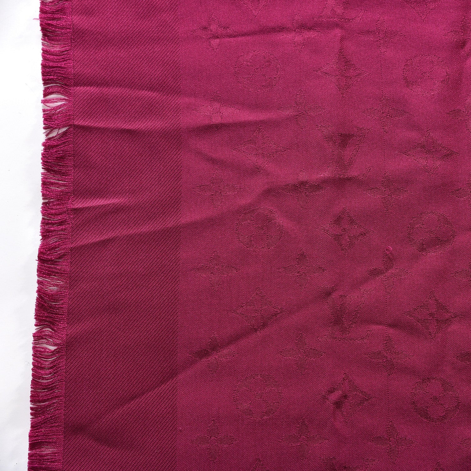 Louis Vuitton Silk Monogram Shawl 3 of 4