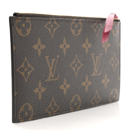 Louis Vuitton Monogram Felicie Chain Wallet Zippered Insert Fuchsia 2 of 8