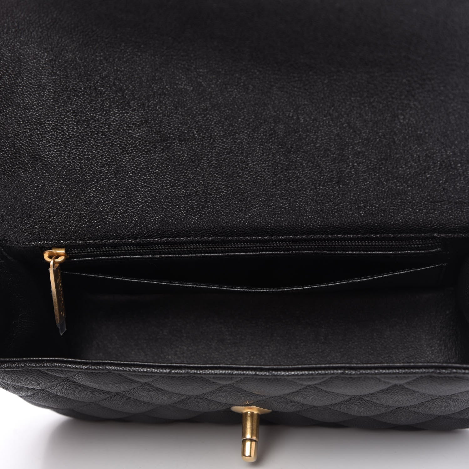 Chanel Caviar Quilted Mini Top Handle Rectangular Flap Black 5 of 11