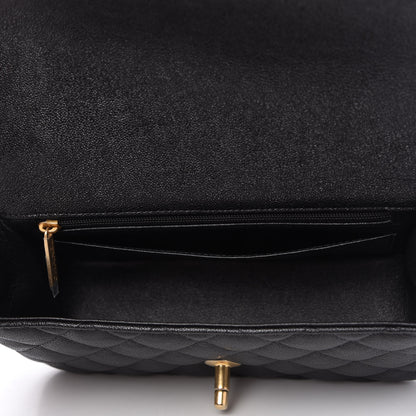 Chanel Caviar Quilted Mini Top Handle Rectangular Flap Black 5 of 11