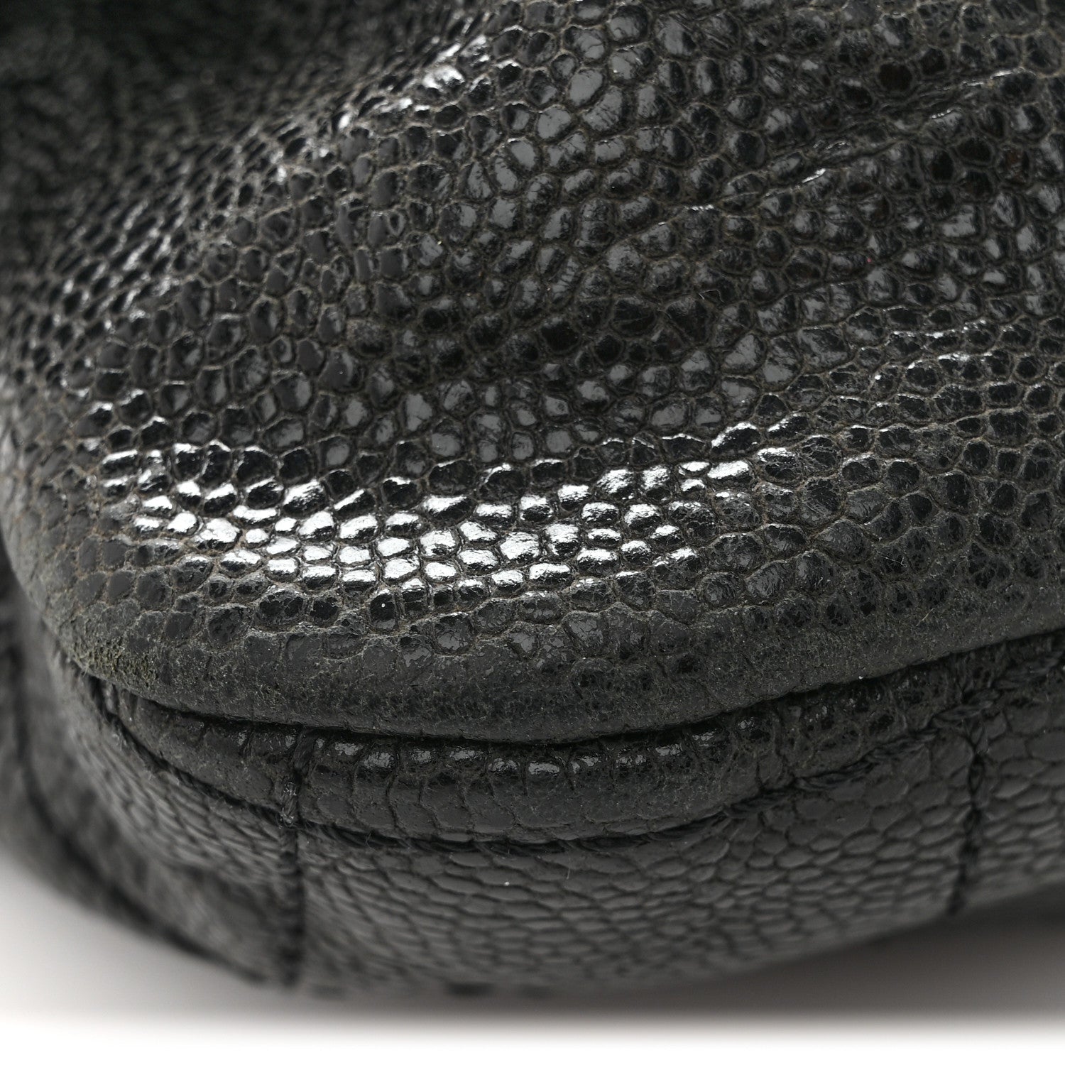 Chanel Caviar Quilted Medium Elastic Flap Black 13 of 16