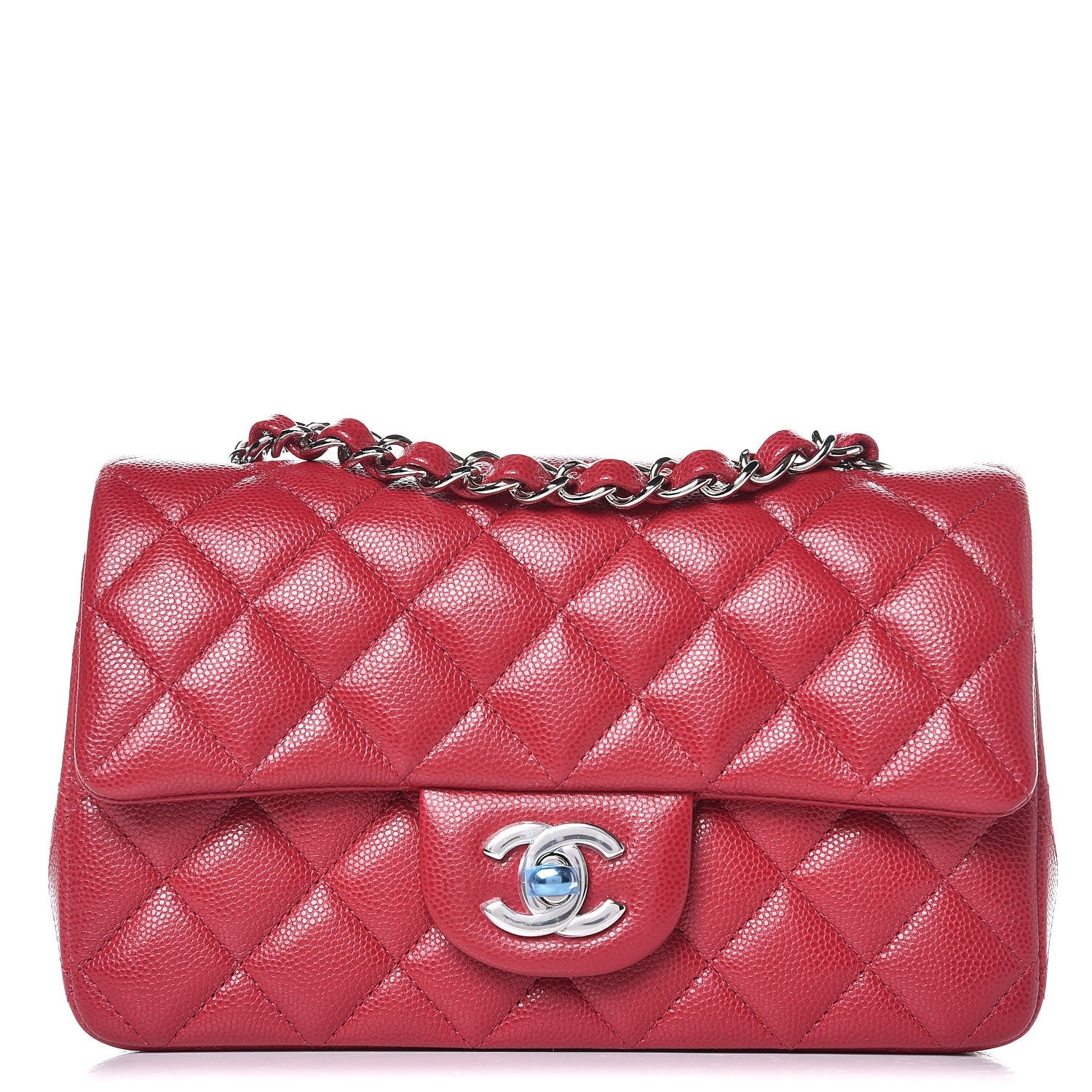 Chanel Caviar Quilted Mini Rectangular Flap Pink 1 of 8