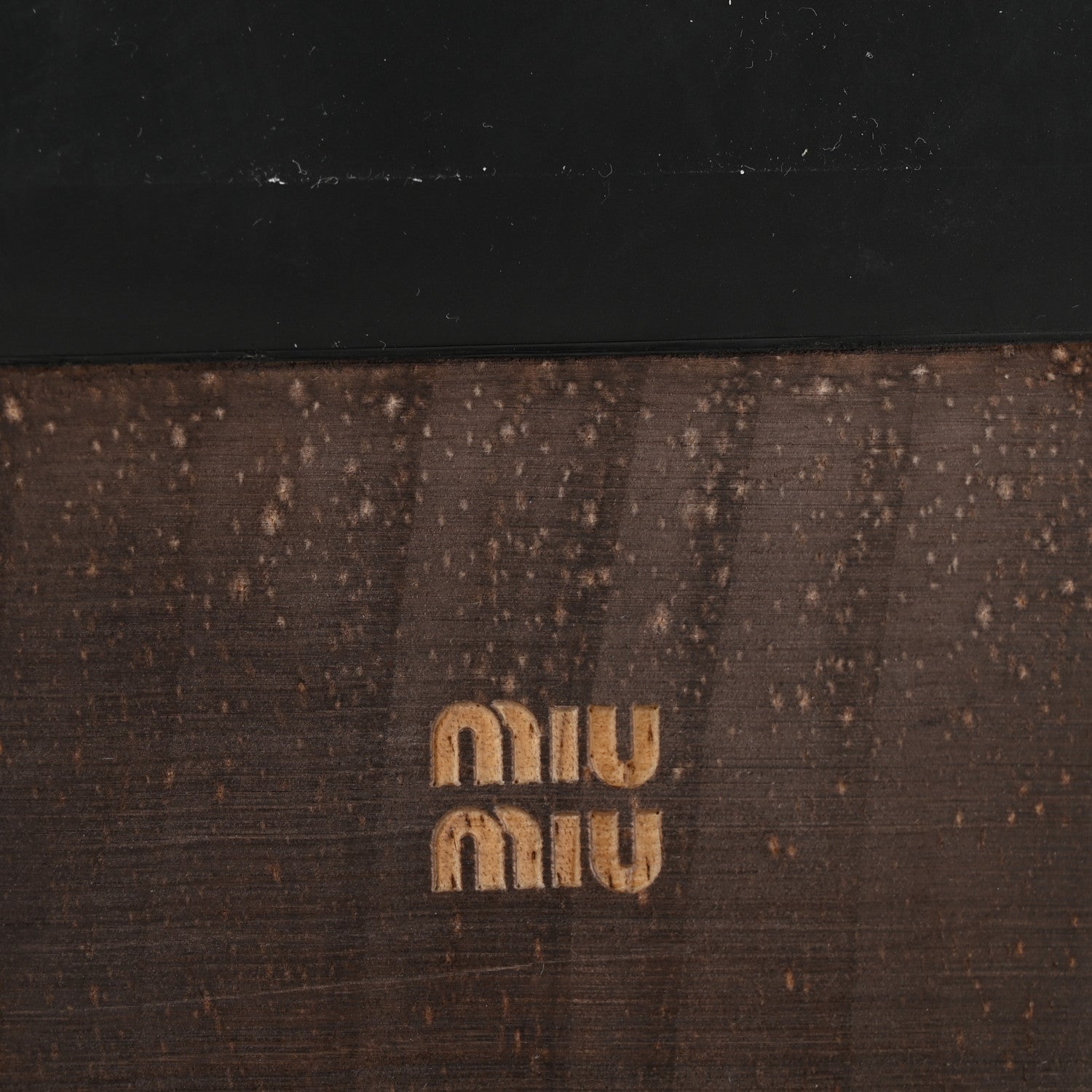 Miu Miu Patent Logo Slide Clogs 36 Black 7 of 9