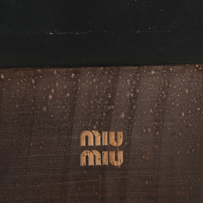Miu Miu Patent Logo Slide Clogs 36 Black 7 of 9