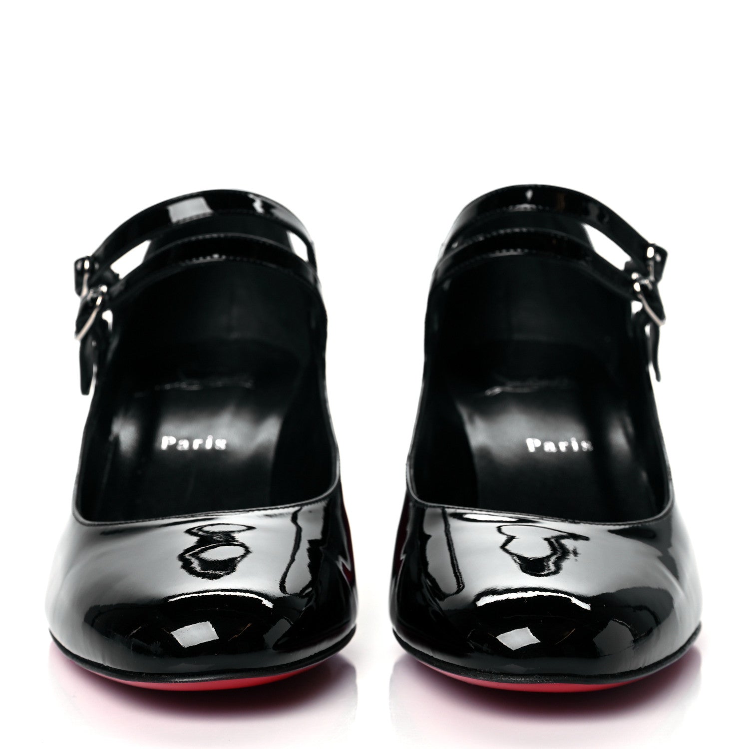 Christian Louboutin Patent Miss Jane Mary Janes 55 Pumps 40.5 Black 2 of 7