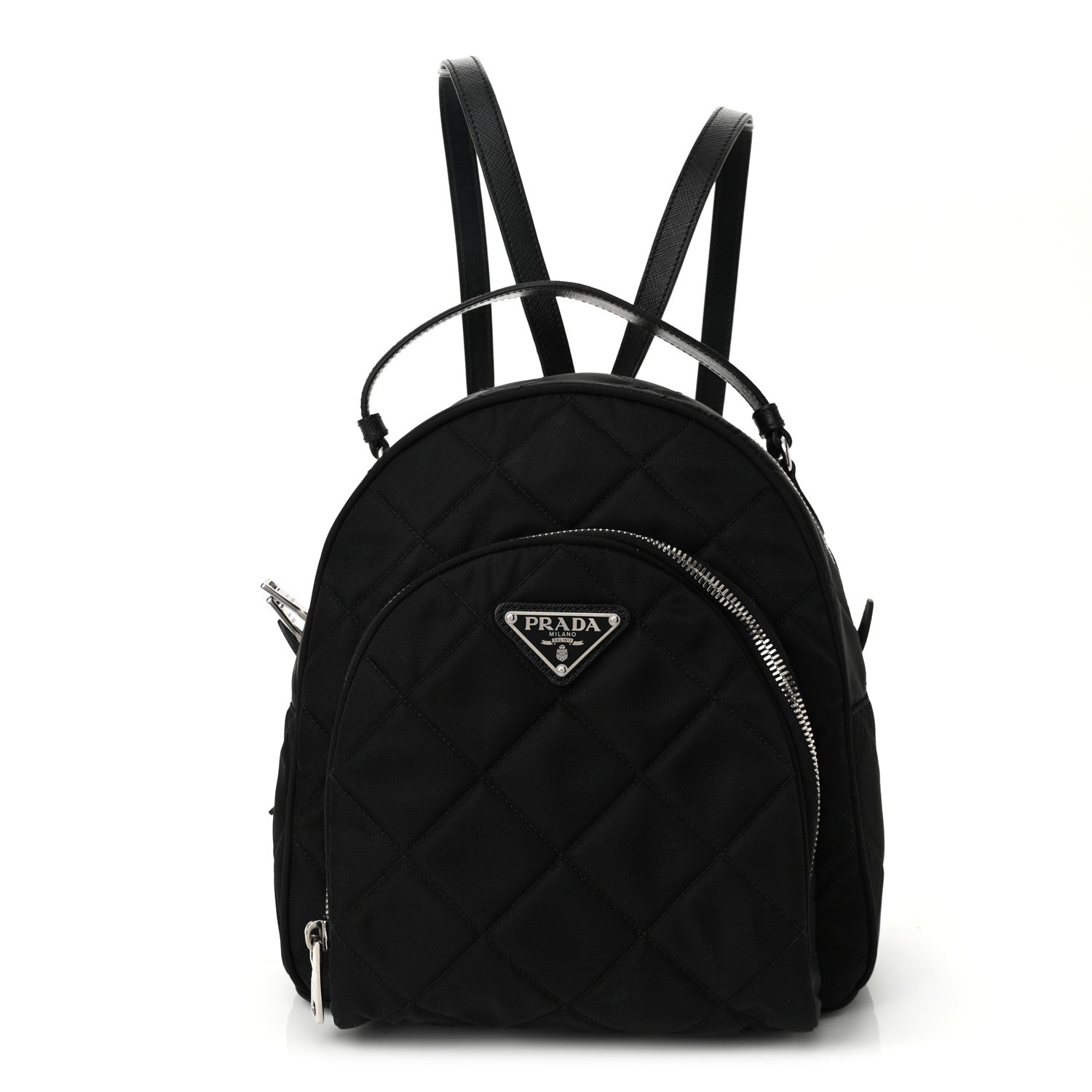 Prada Nylon Tessuto Impuntu Quilted Backpack Black 1 of 10