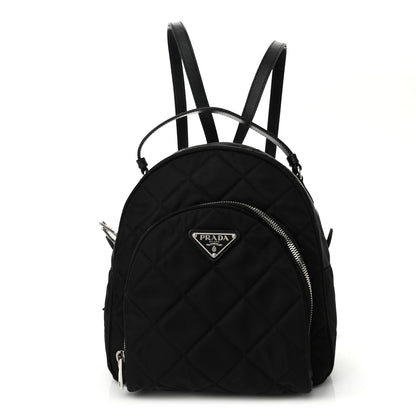Prada Nylon Tessuto Impuntu Quilted Backpack Black 1 of 10