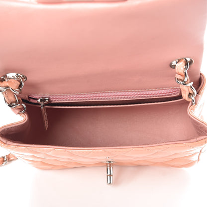 Chanel Patent Quilted Mini Square Flap Pink 8 of 10