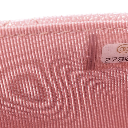 Chanel Iridescent Caviar Quilted Wallet on Chain WOC Rose Pink 8 of 12
