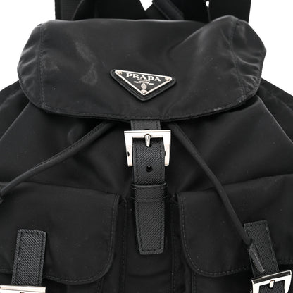Prada Tessuto Nylon Saffiano Small Backpack Black 10 of 13