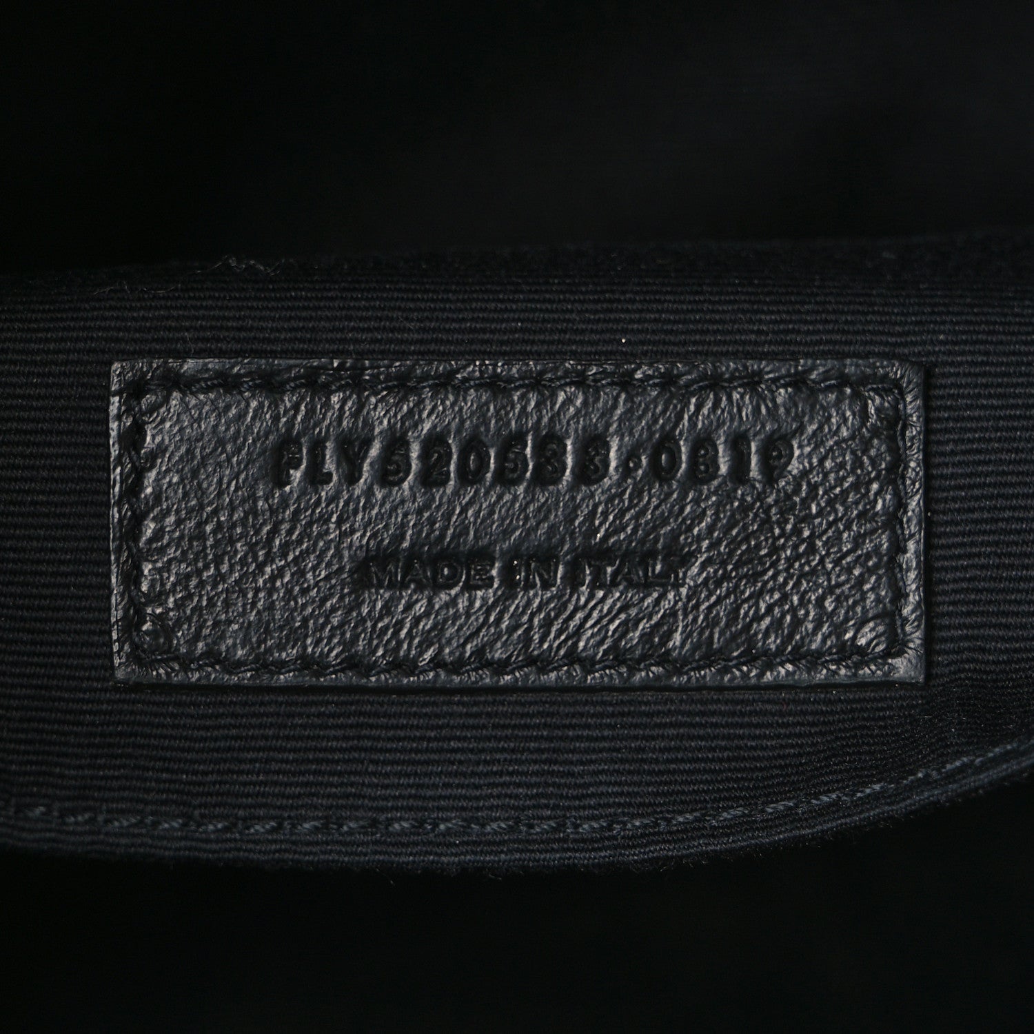 Saint Laurent Lambskin Monogram Embossed Small Lou Camera Bag Black 7 of 10