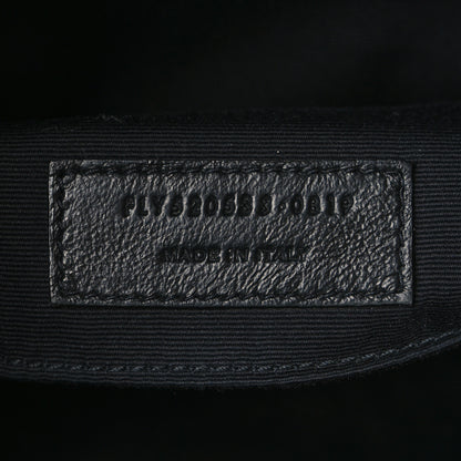 Saint Laurent Lambskin Monogram Embossed Small Lou Camera Bag Black 7 of 10