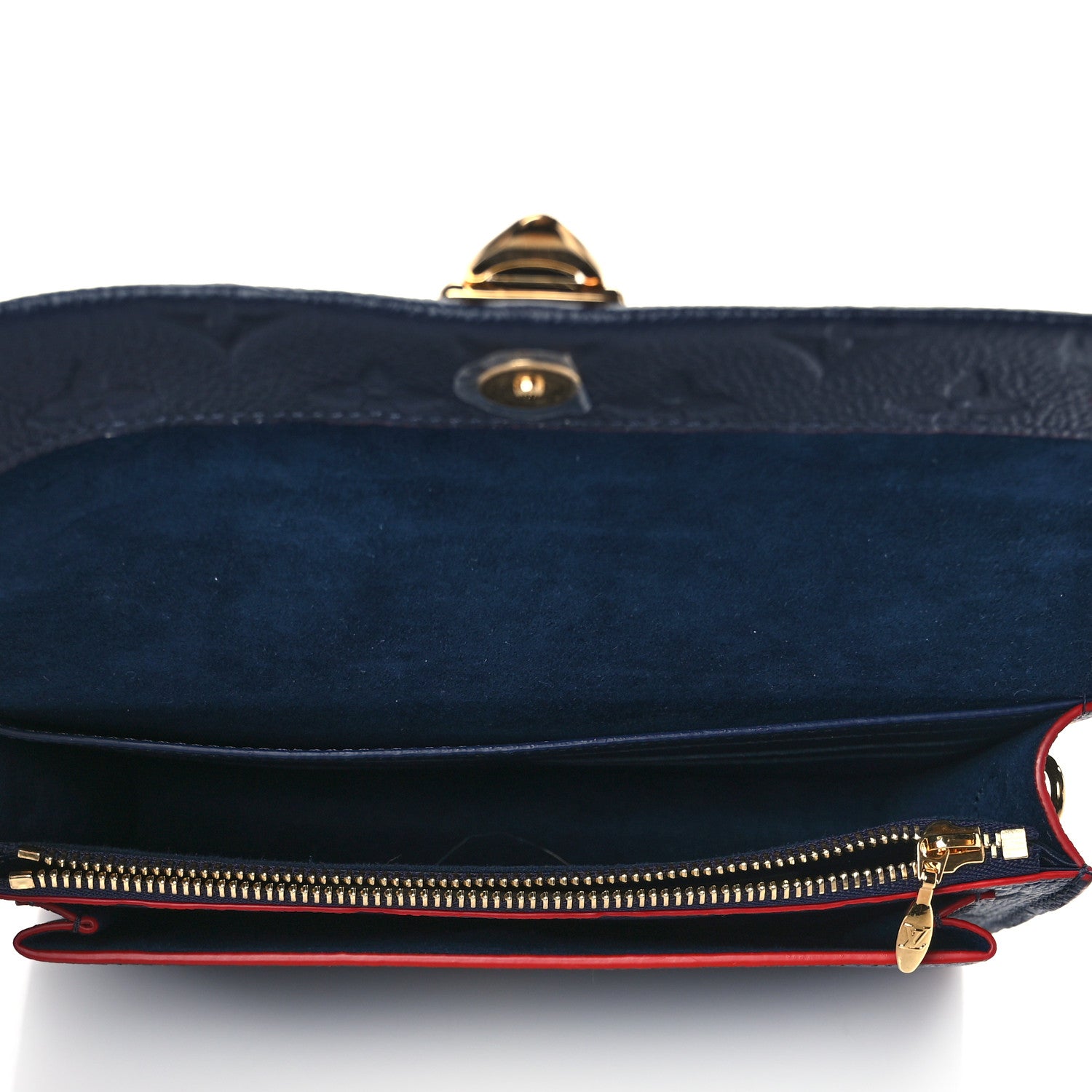 Louis Vuitton Empreinte Vavin Chain Wallet Marine Rouge 5 of 9