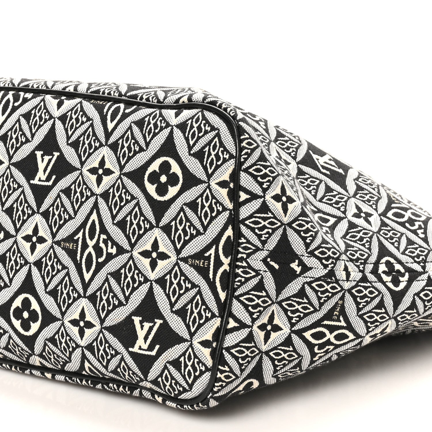 Louis Vuitton Jacquard Since 1854 Neverfull MM Grey 10 of 10