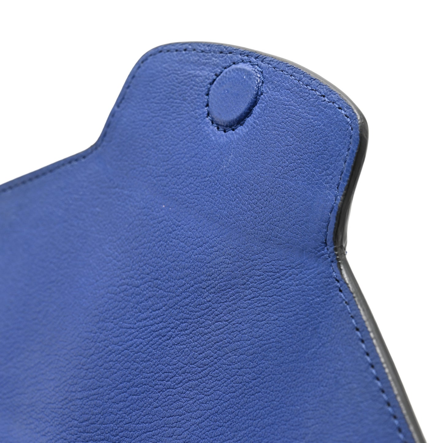 Sugar Goatskin Medium Antigona Envelope Clutch Blue