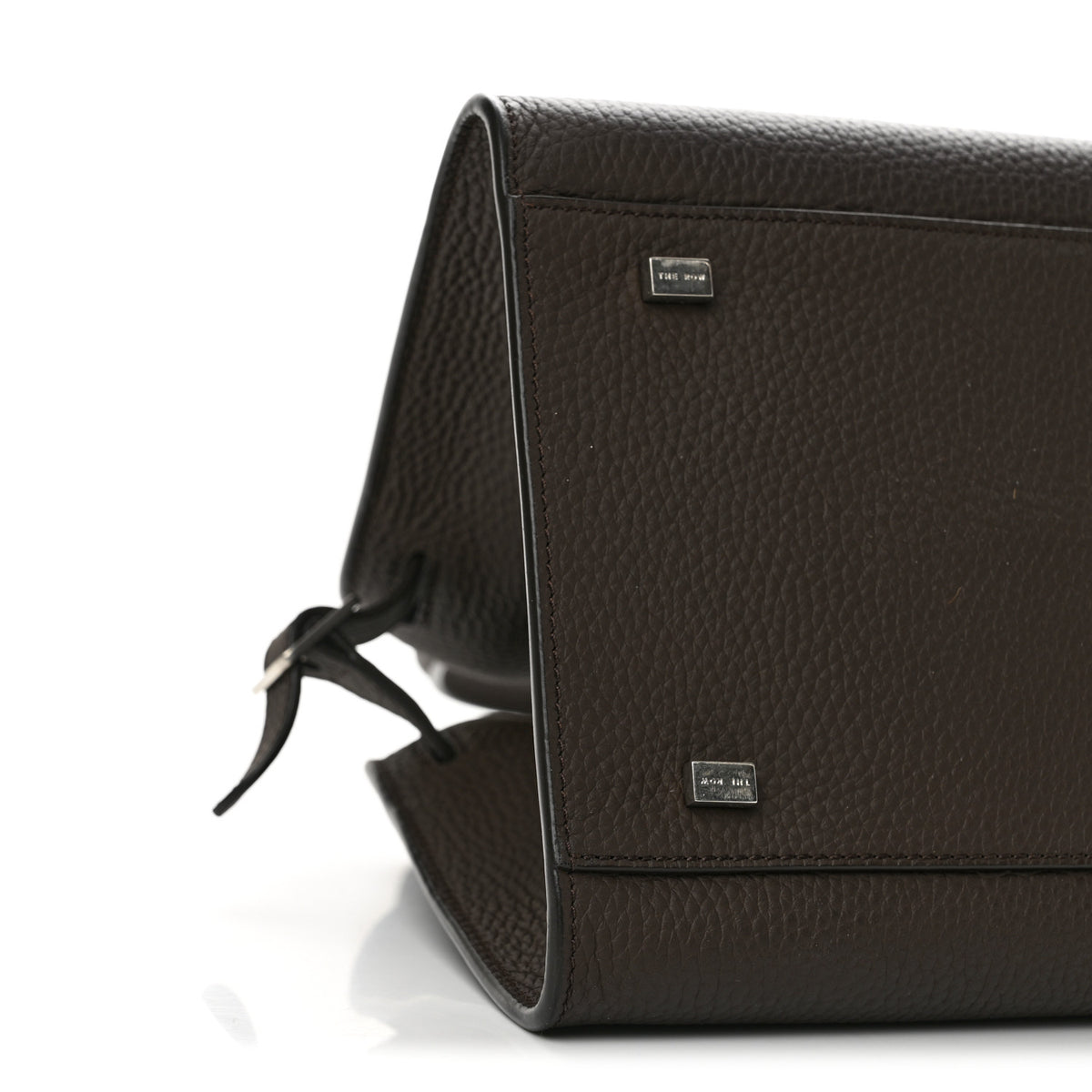 Grained Calfskin Soft Margaux 10 Bag Deep Brown