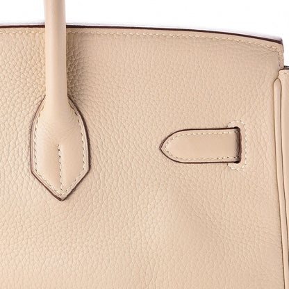 Hermes Taurillon Clemence Birkin 35 Parchemin 18 of 24