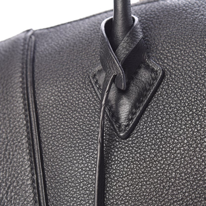 Louis Vuitton Veau Cachemire Soft Lockit MM Black 8 of 20
