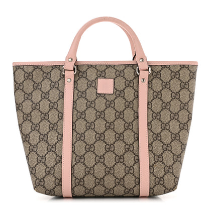 Gucci GG Supreme Monogram Childrens Tote Pink 1 of 9