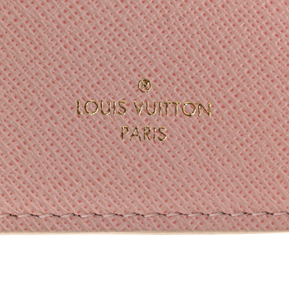 Louis Vuitton Damier Azur Victorine Wallet Rose Ballerine 8 of 14
