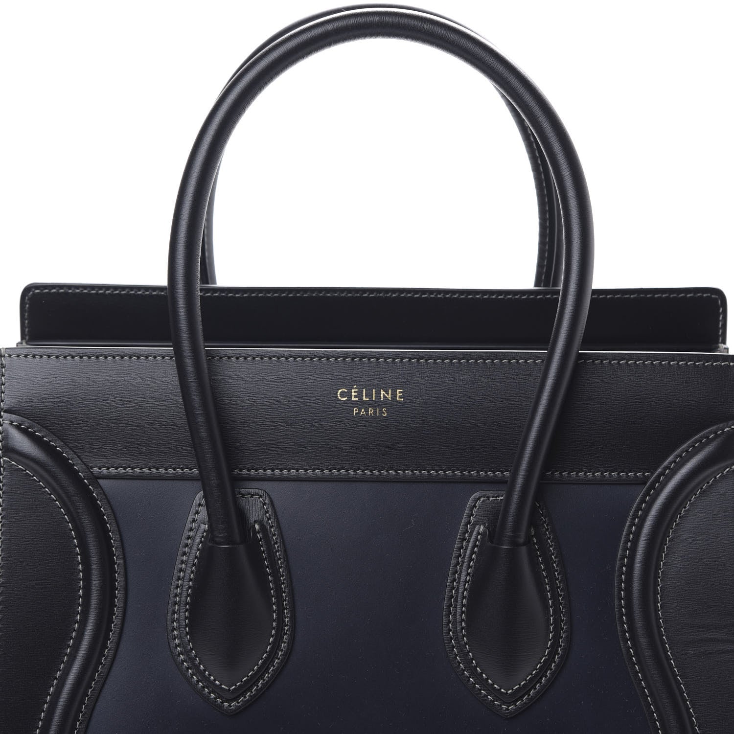 Celine Smooth Calfskin Micro Tri-Color Luggage Dark Blue 8 of 8