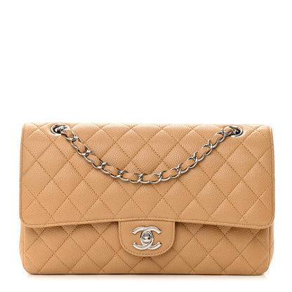 Chanel Caviar Quilted Medium Double Flap Beige 1 of 20