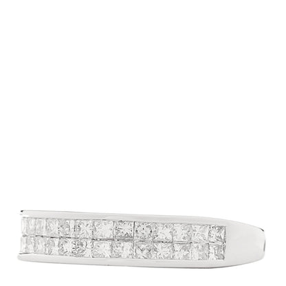 Parker & West by FASHIONPHILE 18K White Gold Diamond .80ctw Princess Cut Half Eternity Band Ring  52 6 3 of 9