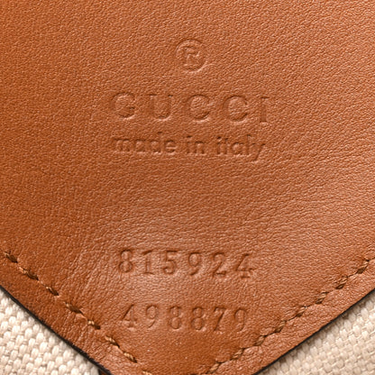 Gucci GG Supreme B Large Shoulder Bag Beige Dark Brown 7 of 13