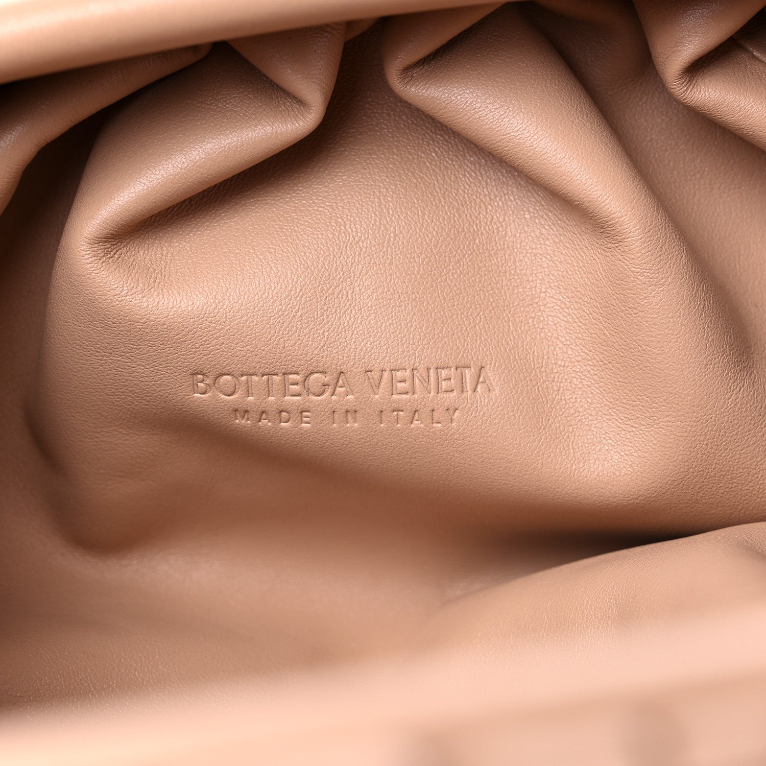 Bottega Veneta Smooth Butter Calf The Pouch Oversized Clutch Almond 6 of 9