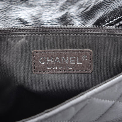 Chanel Vinyl Quilted Jumbo Melrose Degrade Flap Black 6 of 7