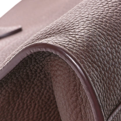 The Row Matte Grained Calfskin EW Margaux Dark Mocha 8 of 11