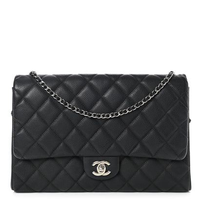 Chanel Caviar Quilted Clutch With Chain Flap Black 1 of 20