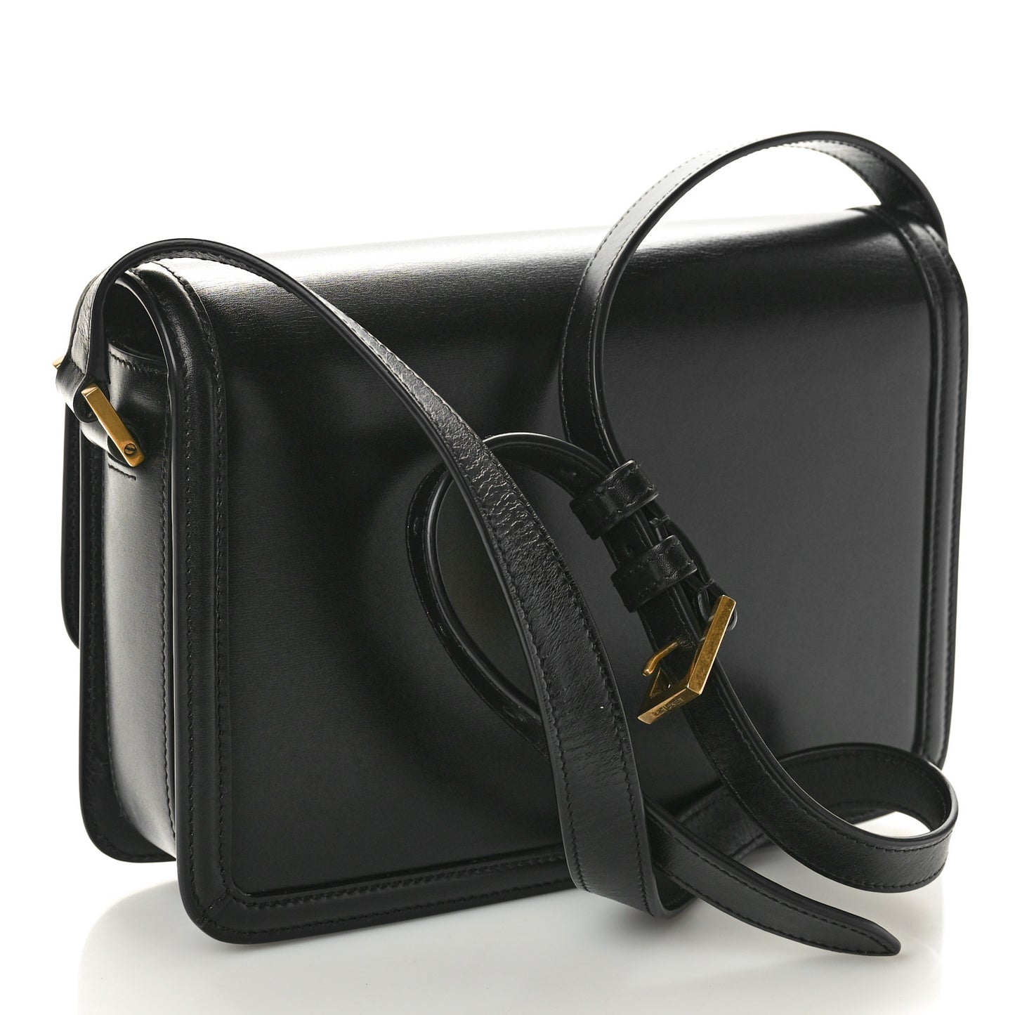 Box Calfskin Monogram Medium Solferino Satchel Black