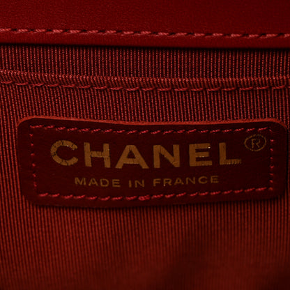 Chanel Lambskin Quilted Medium Boy Flap Red 6 of 11