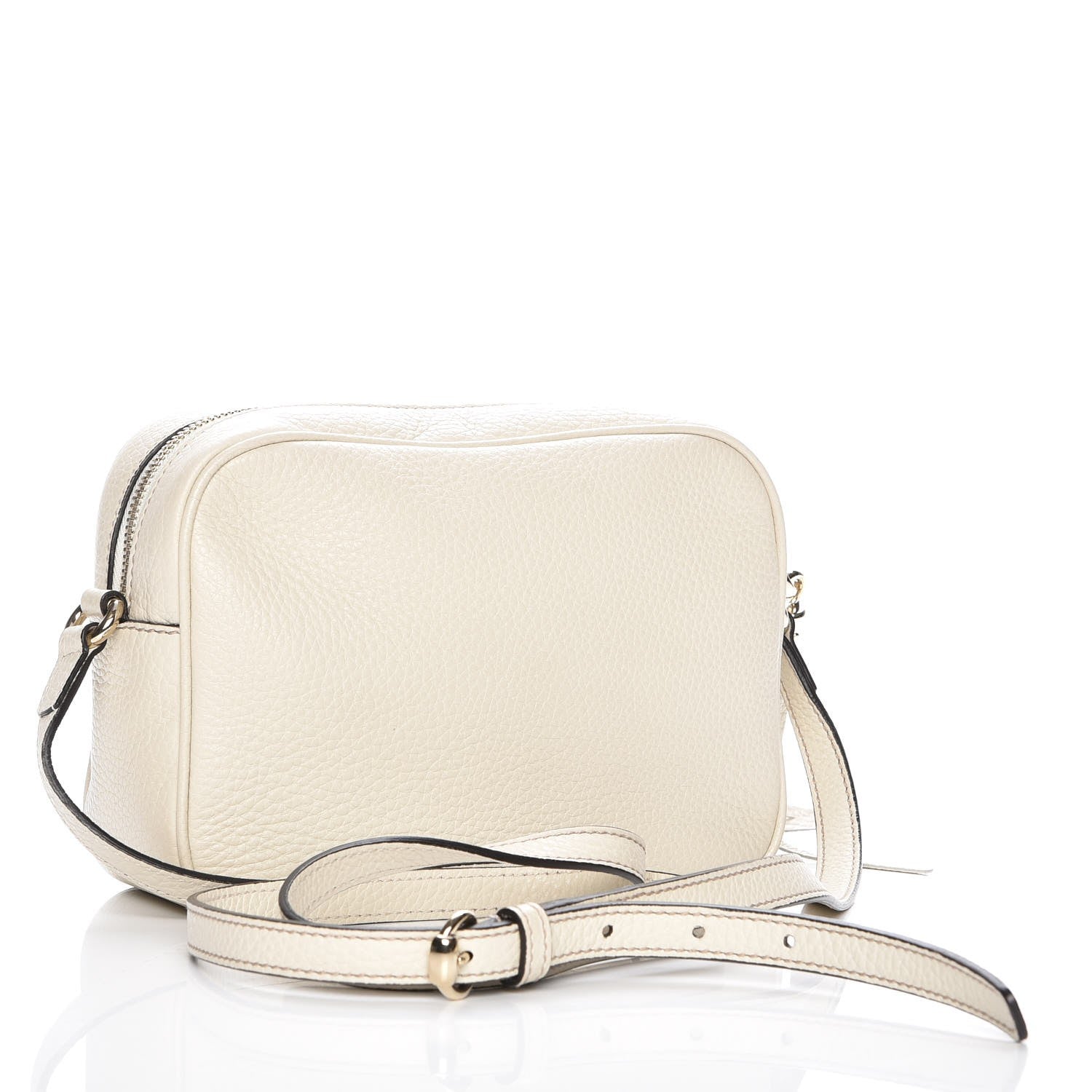Gucci Pebbled Calfskin Small Soho Disco Bag Off White 3 of 7